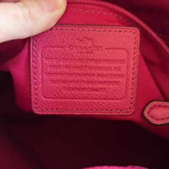 Coach Signature Canvas Tote Brown and Pink - Picture 7 of 17